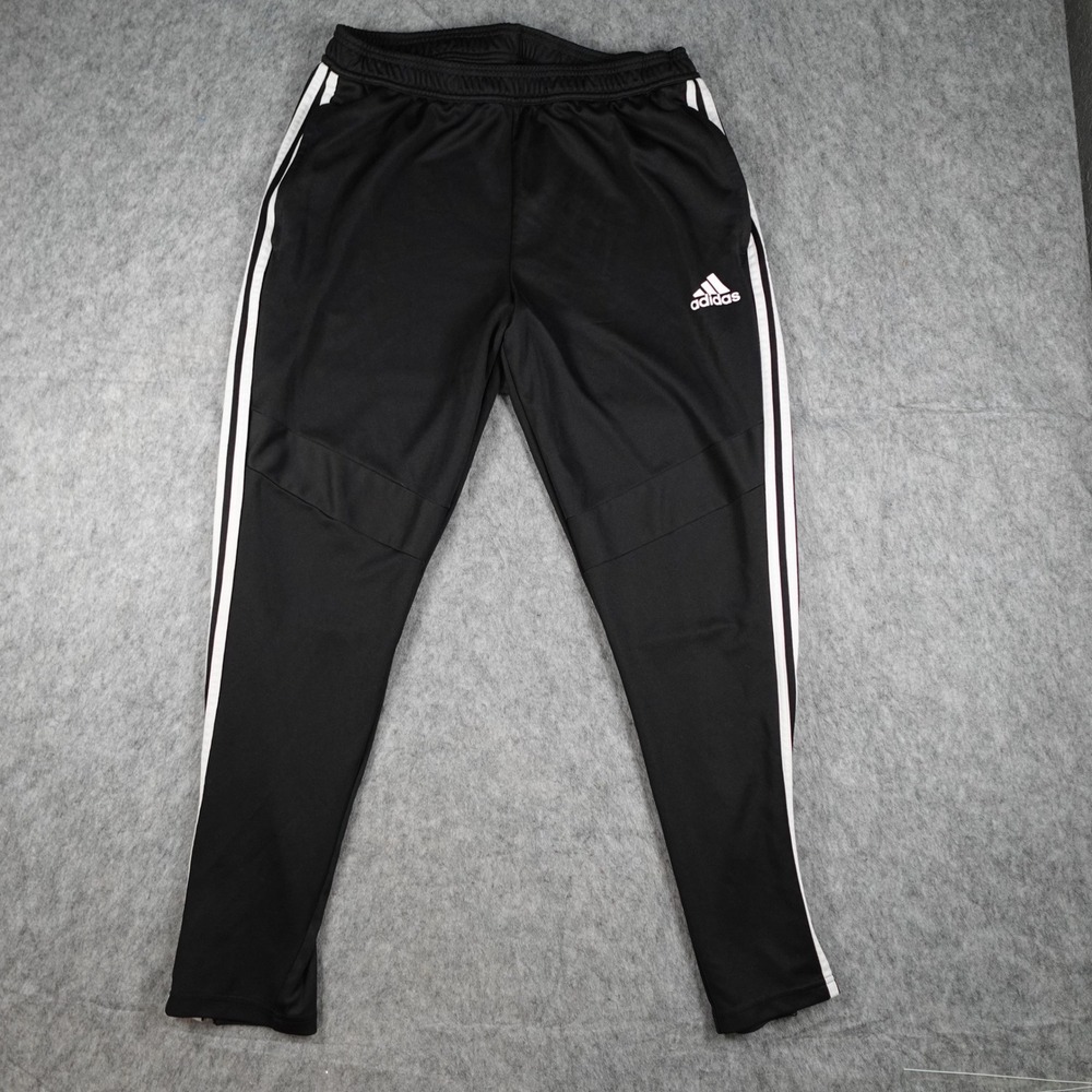Adidas Pants Men Extra Large Black Stripe Tapered Leg Tiro29 Training D95958